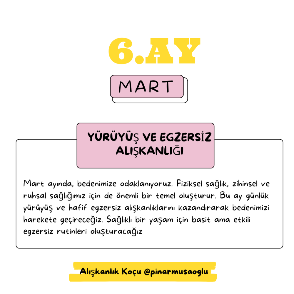Yürüyüş ve Egzersiz Alışkanlığı- MART AYI KATILIMI (Kopya)